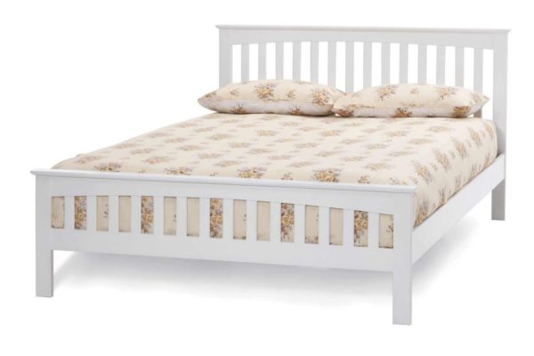Amelia Wooden Bed Frame (Opal White)