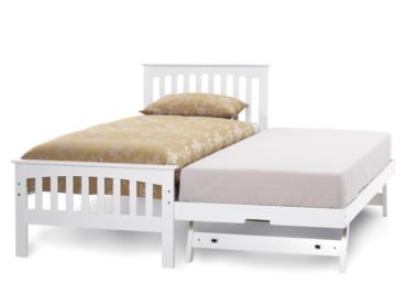 Amelia Wooden Guest Bed Frame (Opal White)