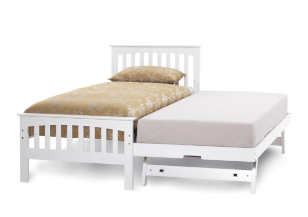Amelia Wooden Guest Bed Frame (Opal White)