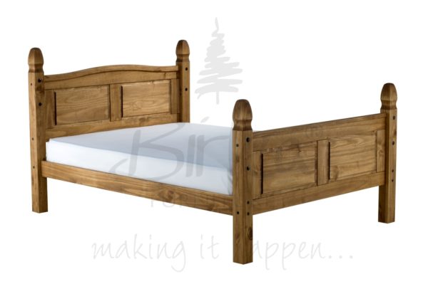 Corona Wooden Bed Frame (High Foot-end)