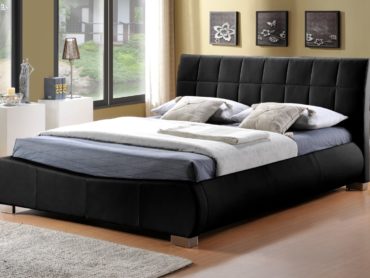 Dorado Faux Leather Bed Frame (Black)