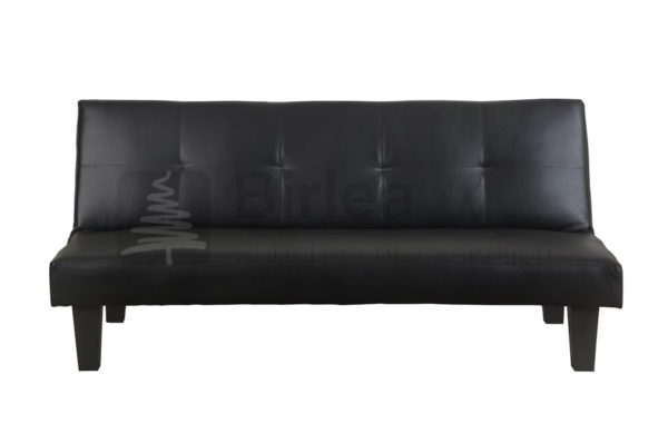 Frankling Sofa Bed (Black Faux Leather)