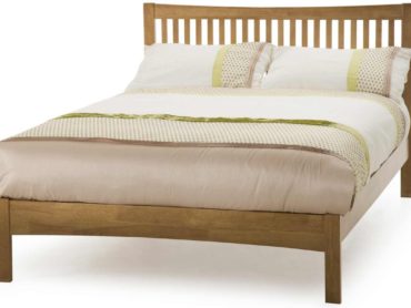 Mya Wooden Bed Frame (Honey Oak)