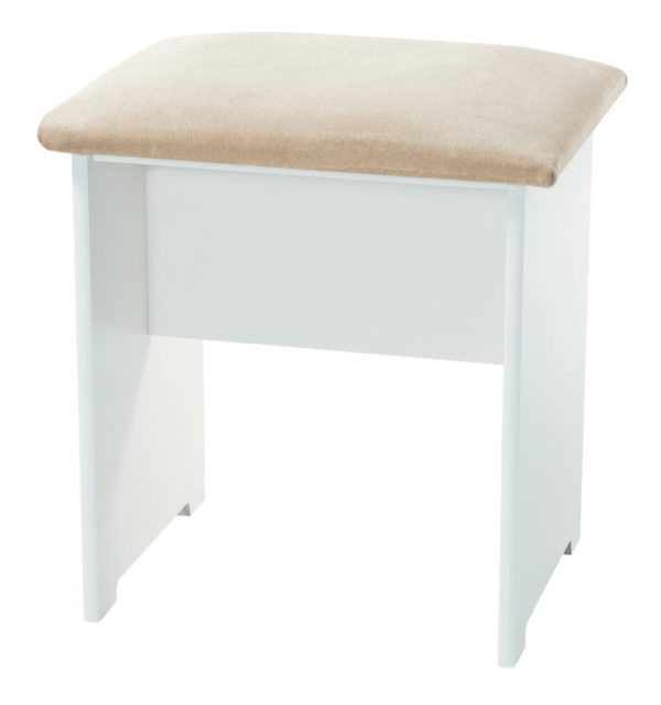 Pembroke Dressing Table Stool  (White)