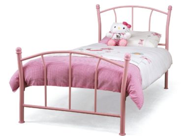 Penny Metal Bed Frame (Pink)