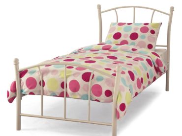 Penny Metal Bed Frame (White)