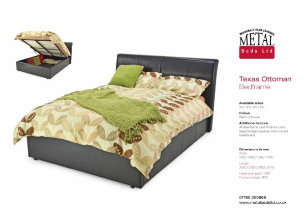 Texas Ottoman Bed Frame